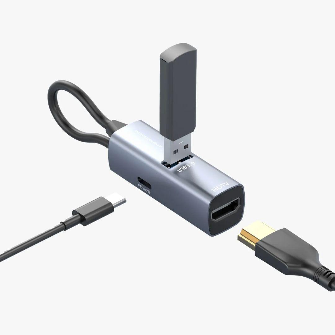 Powerology-Hub-with-4K-HDMI-USB-3-0-PD100W-with-Type-C-cable