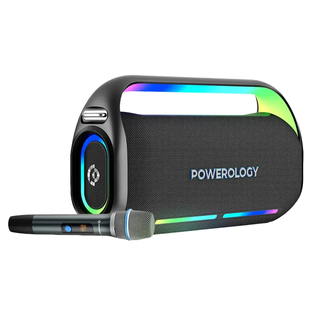 Powerology-TWS-Karaoke-Speaker-150W-with-Mic-and-Remote
