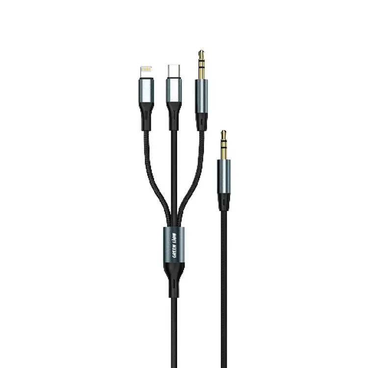 Green-Lion-3-in-1-AUX-Cable--Aux--Lightning--Type-C--1-2M-3-5MM