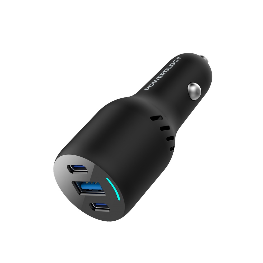 Powerology-PD65W-PD20W-QC18W-LED-Triple-Ports-Car-Charger