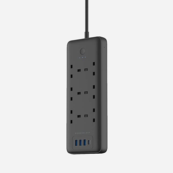 Powerology-6-AC-3-USB-USB-C-PD-30W-Multiport-Smart-Power-Socket-3250W-13A-3M