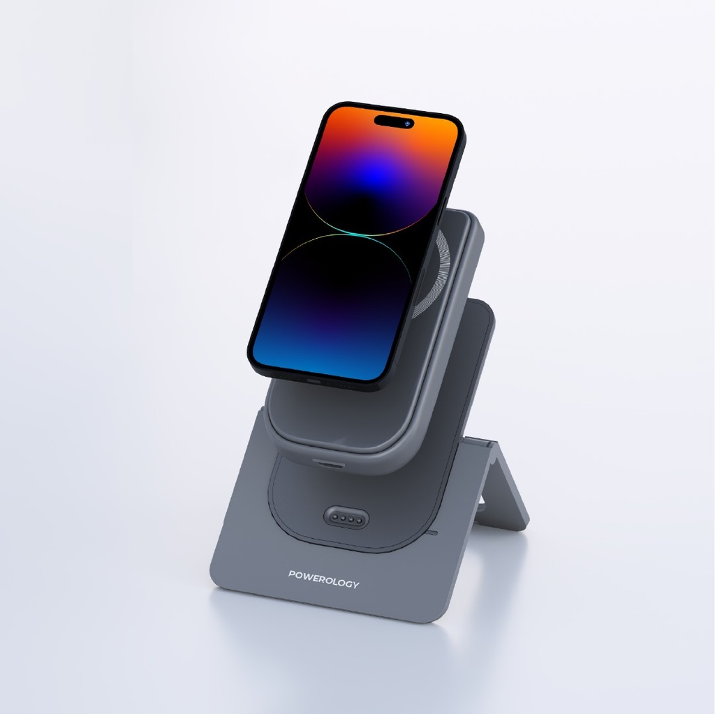Powerology-10000mah-Magsafe-Combo-Powerbank-charging-Stand-20w