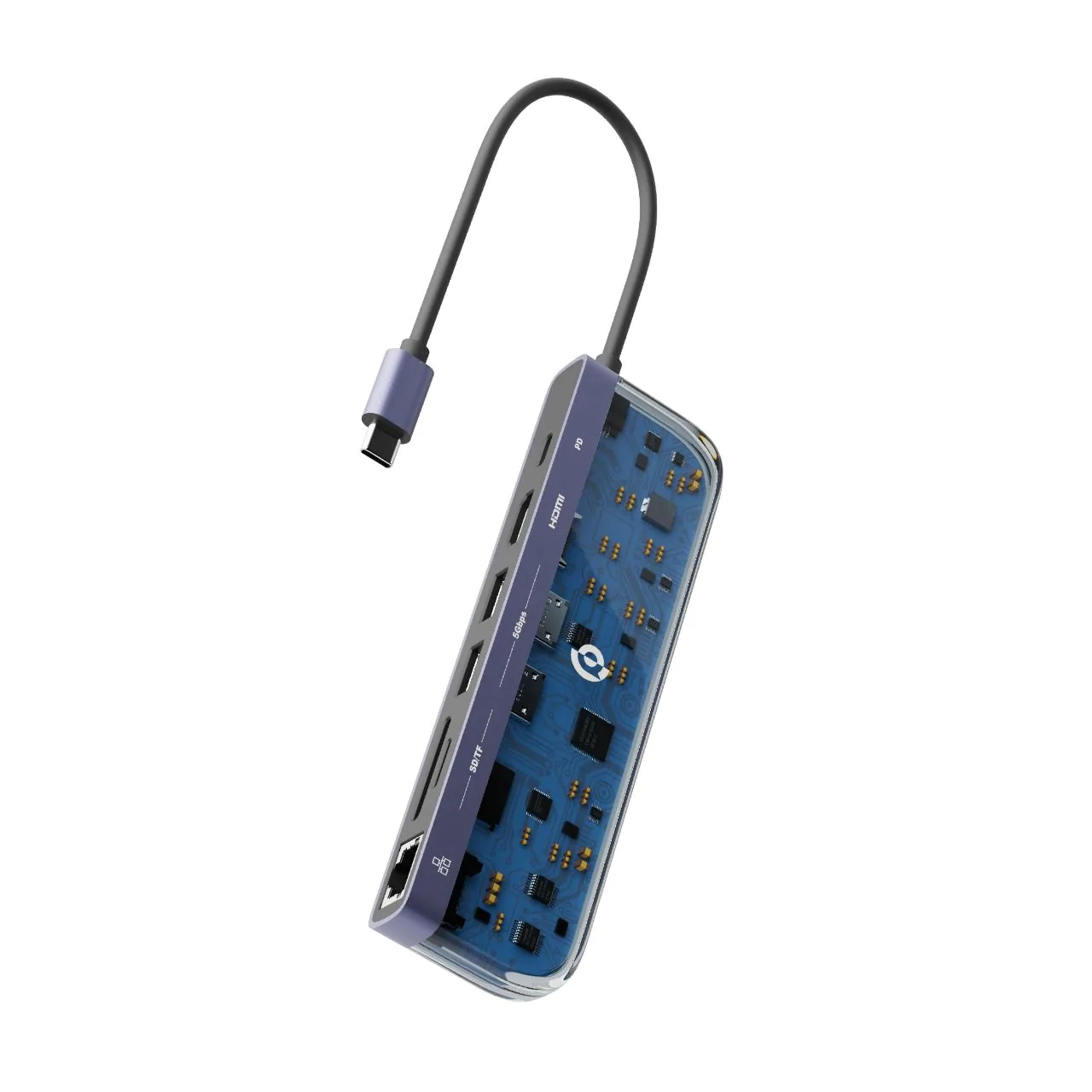Powerology-Crystalline-Series-7-in-1-USB-C-Multi-Hub-PD-100W