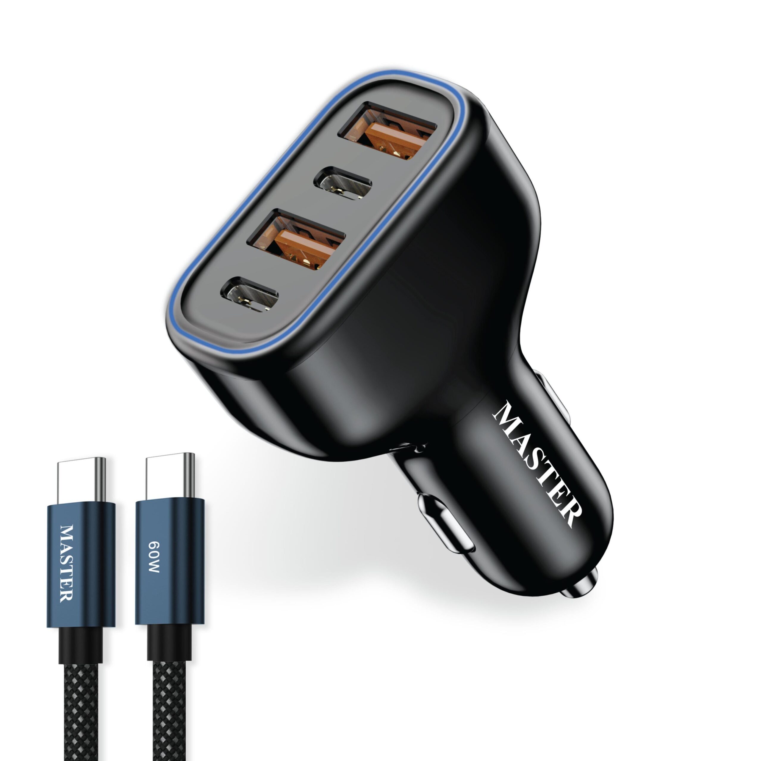 Master-126W-Car-Charger-USB-C-PD60W-PPS63W---USB-A-QC30W-Fast-Charging-Adapter