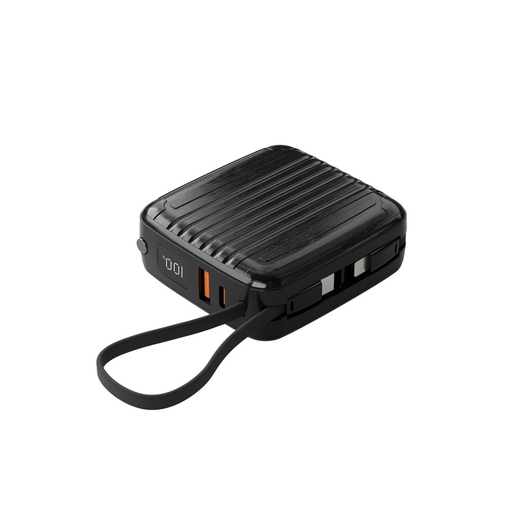 Porodo-Magsafe-Power-Bank-10000mAh-PD-20W-Wireless-15W-with-Built-In-Type-C-Lightning-Cable