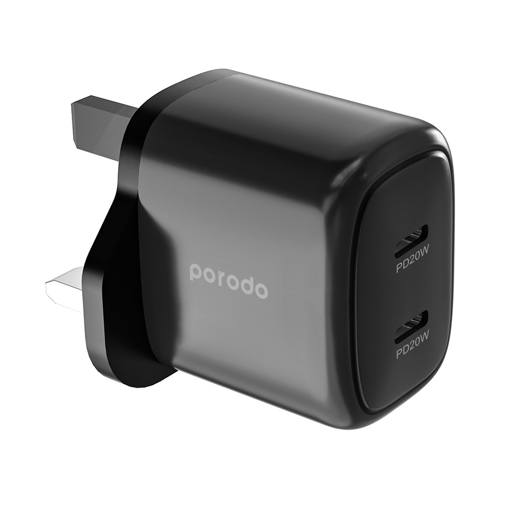 Porodo-40W-Double-USB-C-Charger-UK