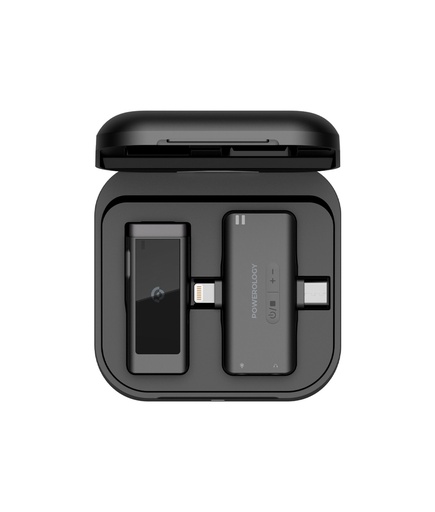 Powerology-MFI-Dual-Connector-Wireless-Lavalier-Microphone-x1-Mic-1000mAh