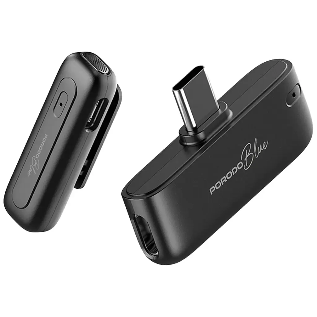 Porodo-Blue-ClipMic-Pro-Microphone-X2-without-Charging-Case-Type-c