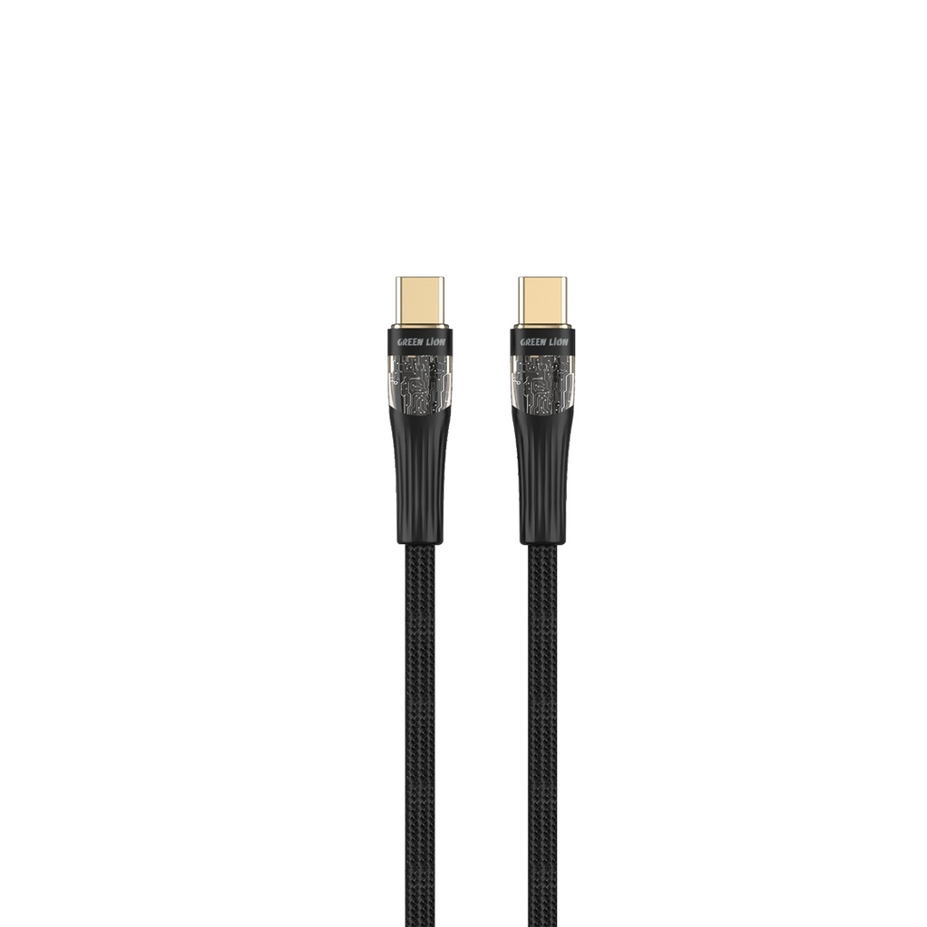 Green-Lion-Transparent-Cable-USB-C-to-USB-C-100W-1M