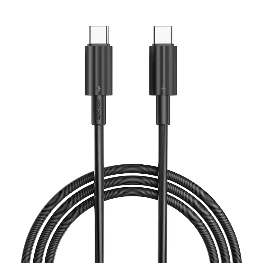 Porodo-Type-C-to-C-PVC-Cable-3m