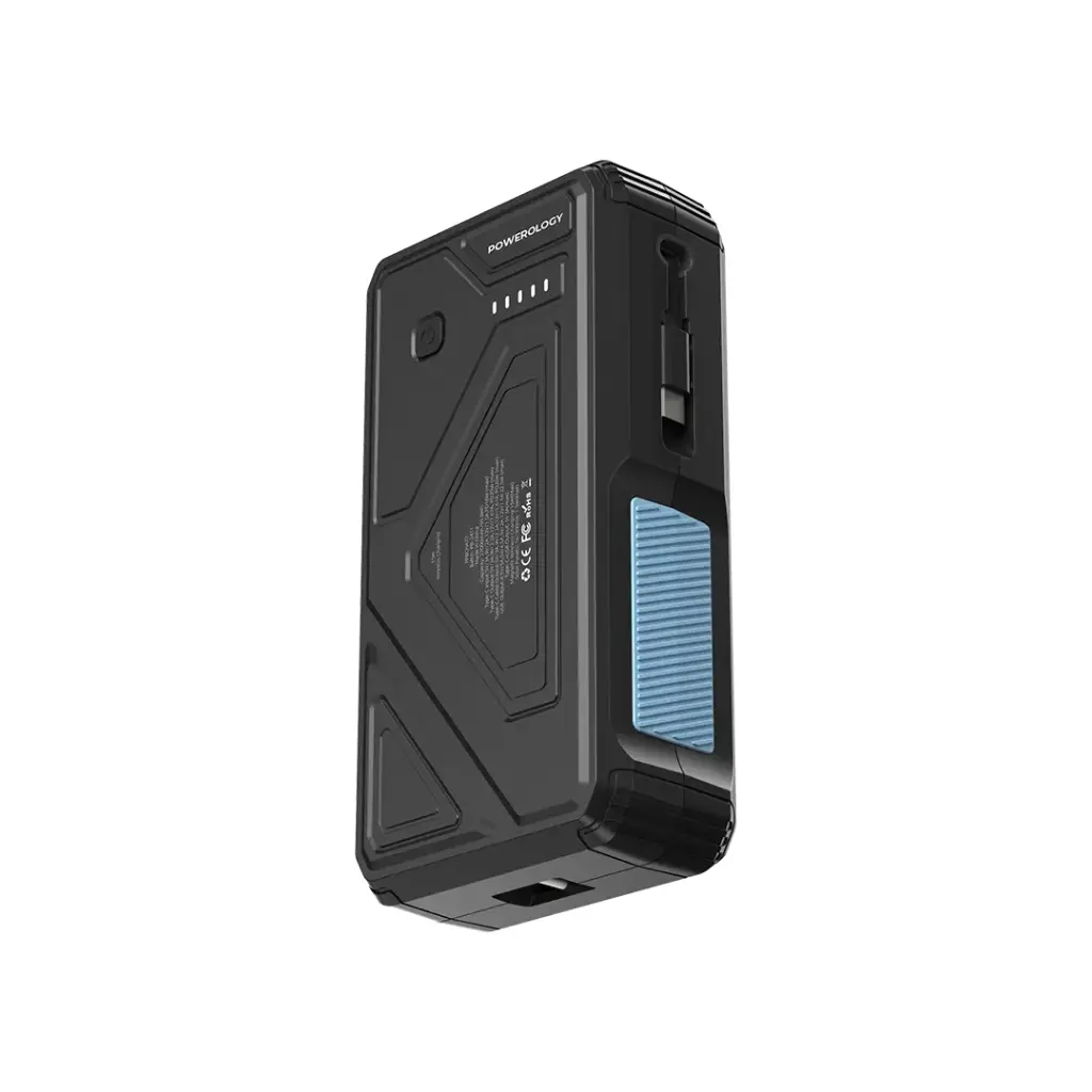 Powerology-27000mAh-Power-Bank-with-LED-built-in-retractable-Type-C-cable-15W-wireless-ch