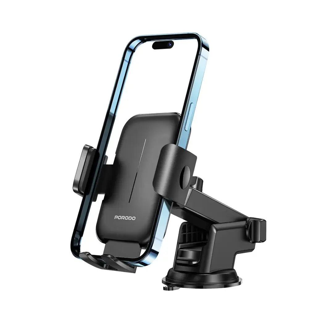 Porodo-Universal-Phone-Stand-Adjustable-Clamp-Car-Phone