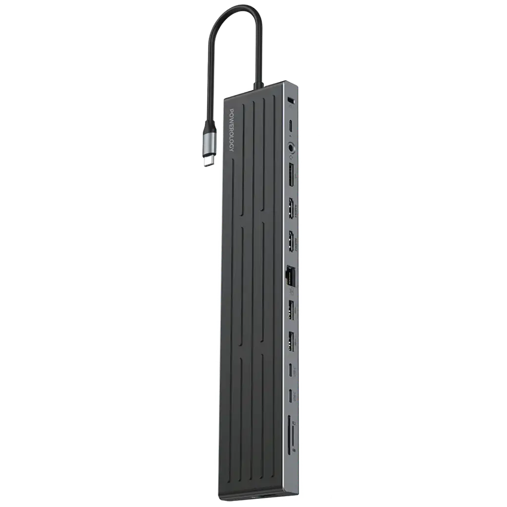 Powerology-Nexis-13-In-1-Multi-Display-USB-C-Hub---Laptop-Stand
