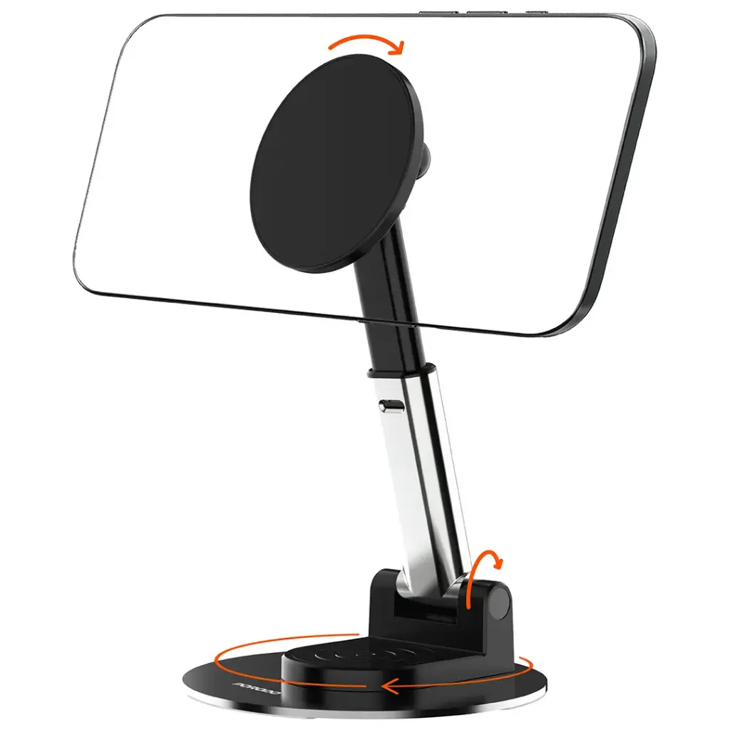 Porodo-Magnetic-Phone-Holder-Adjustable-Telescopic-Rod