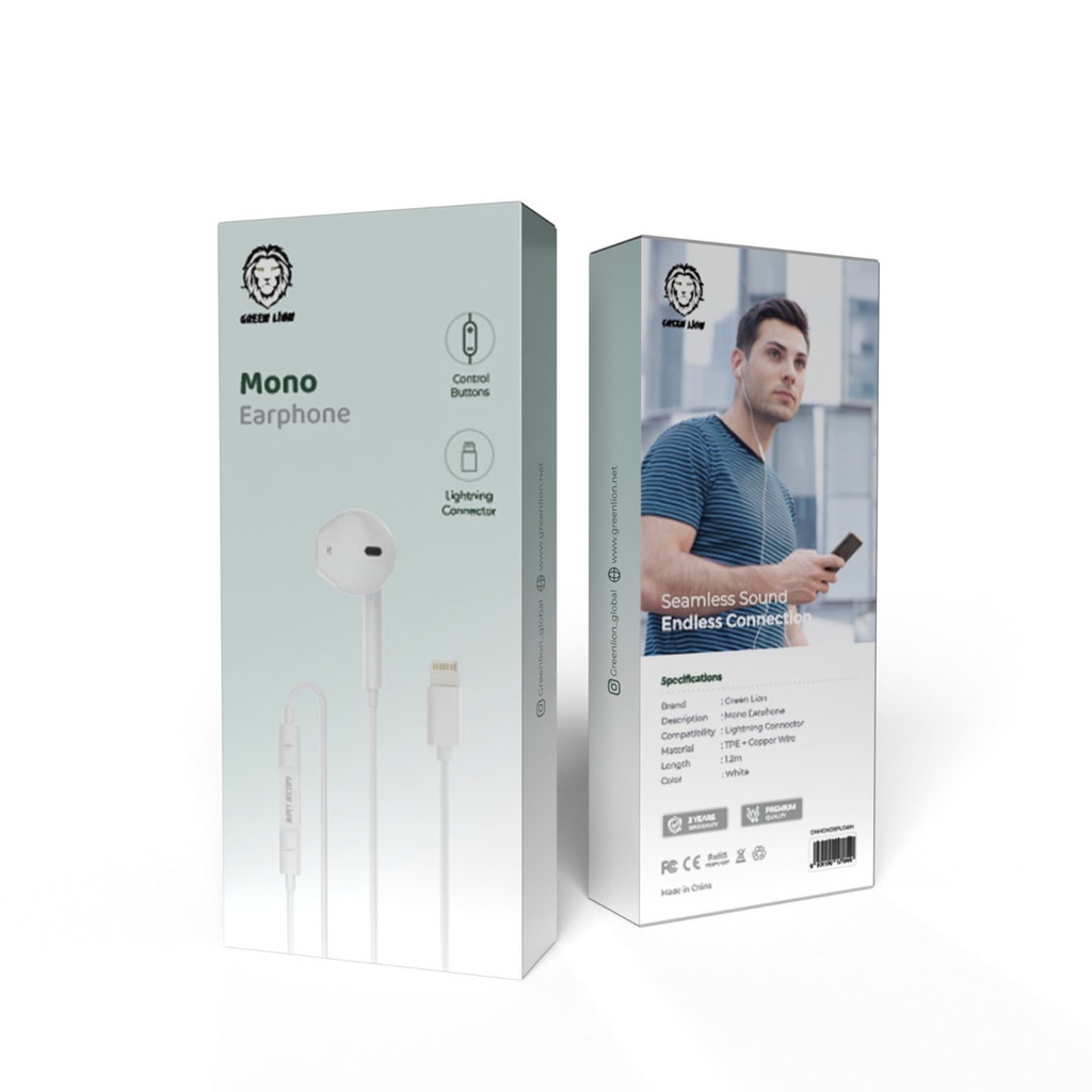 Green-Lion-Mono-Earphone-with-Lightning-Connector