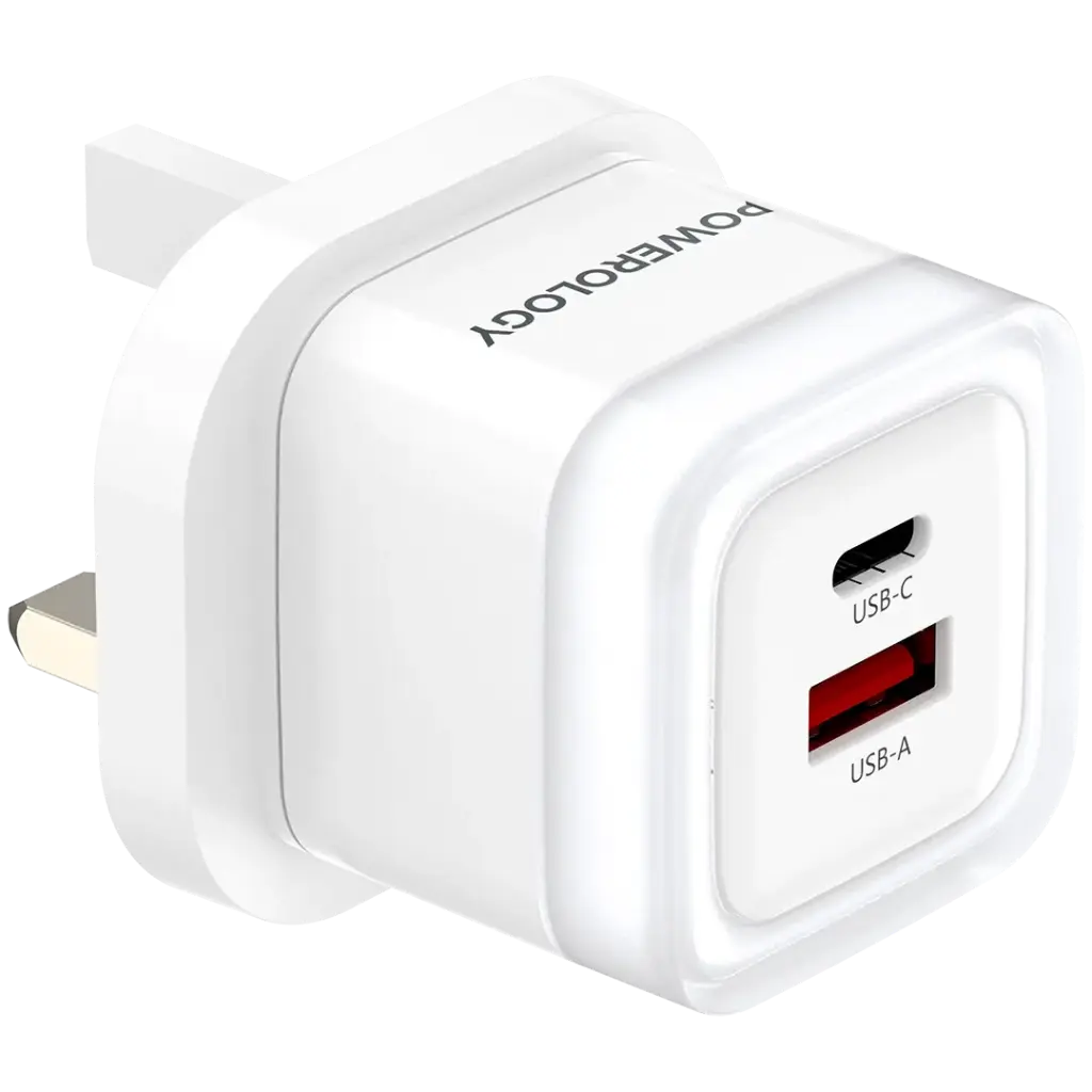 Powerology-Dual-Port-Fast-Charging-Adapter