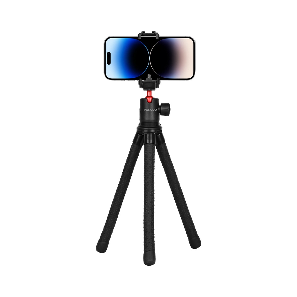 porodo-flexible-foldable-and-extendable-tripod-with-phone-holder