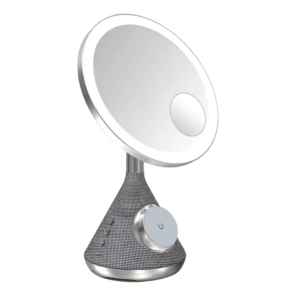Porodo-15W-Zoomed-Mirror-Magnetic-Wireless-Charger-with-Speaker---Adjustable-Lamp