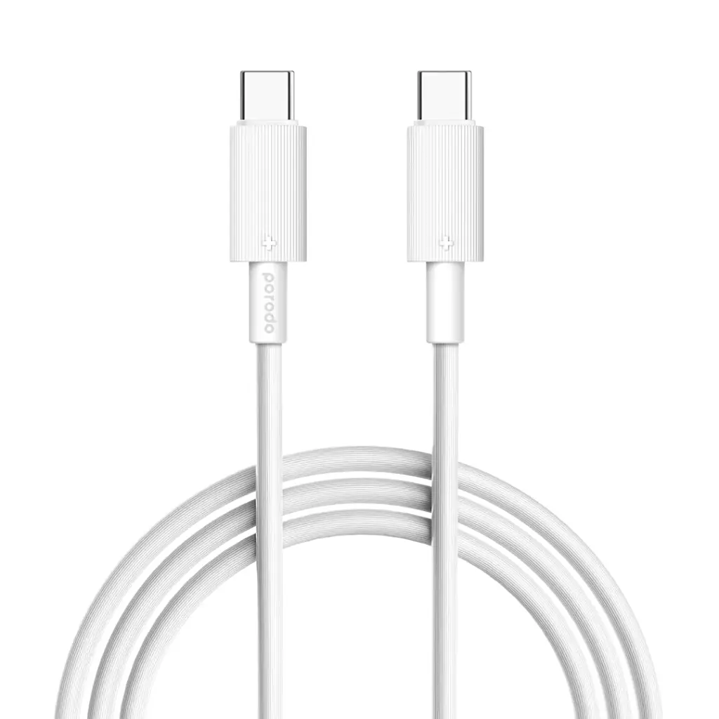 porodo Porodo PD-CBL0007-WH USB-C to USB-C Cable 3M