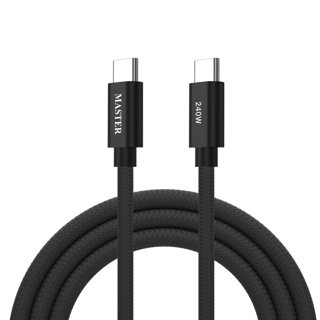 master Master MSBCA240CC120CM-BK 240W Black USB-C Cable power: 240w